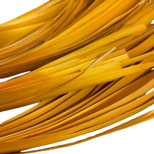 paille de seigle aplanie   jaune or   10 gr