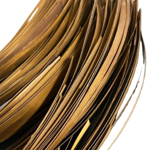 paille de seigle aplanie   marron sepia   10 gr